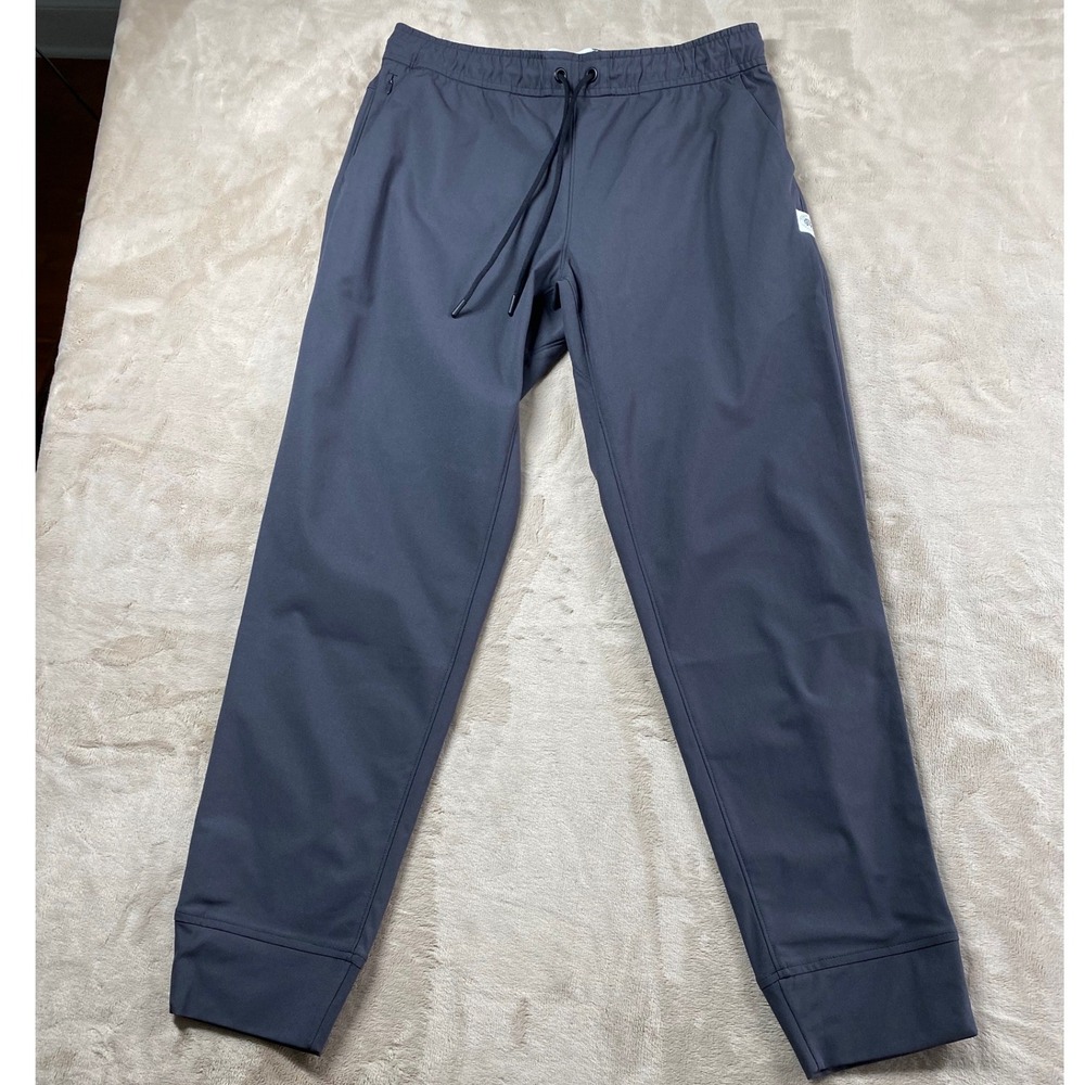 Reigning Champ Mens Coachs Slim Jogger Pants Charcoal Grey Technical Trousers M